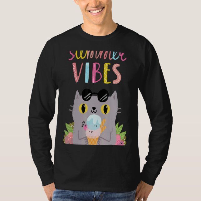 Sommar Vibes Hej Sommar Vibes Beach Time T Shirt (Framsida)