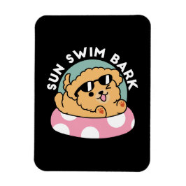 Sommar Vibes Hund - Flytande marionett med solglas Magnet