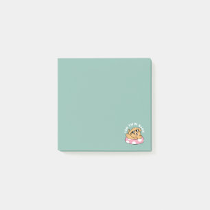 Sommar Vibes Hund - Flytande marionett med solglas Post-it Block
