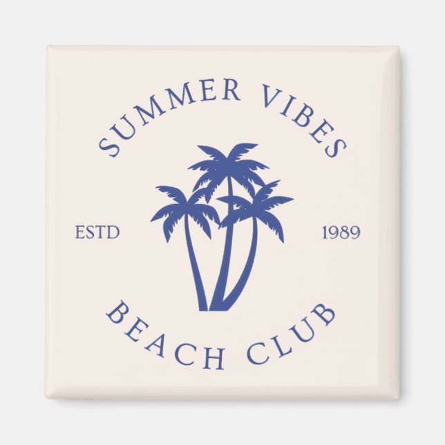 Sommar Vibes Magnet (Framsidan)
