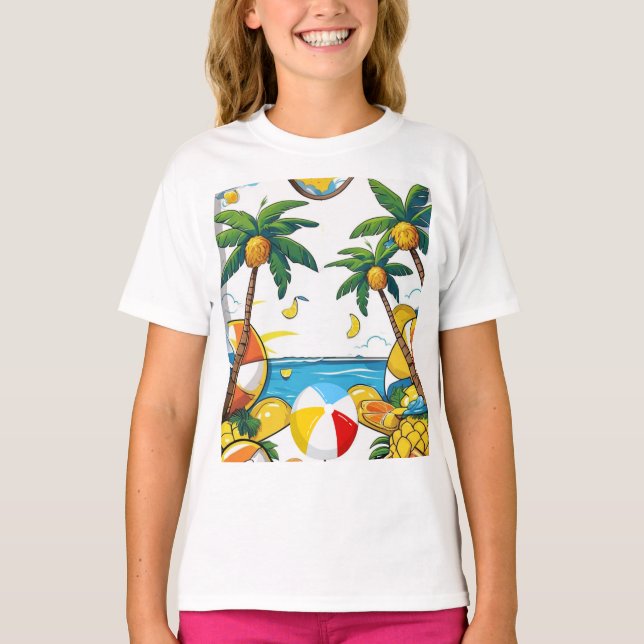 Sommar Vibes och Roligt utomhus T Shirt (Framsida)