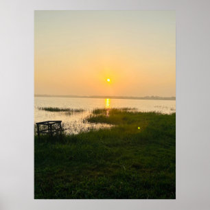 Sommar Vibes Ombre Strand Sol & Sand Monogram F Poster