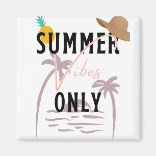 Sommar Vibes Only Beach Magnet