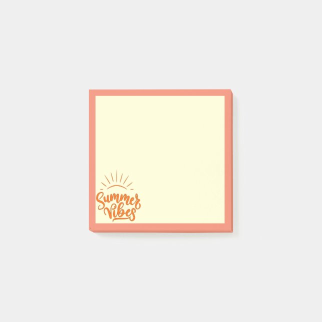 Sommar Vibes Post-it Notes Block (Framsida)