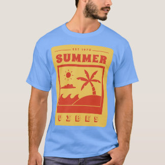 Sommar Vibes Retro Vintage Helgdag Artikel 1 T Shirt