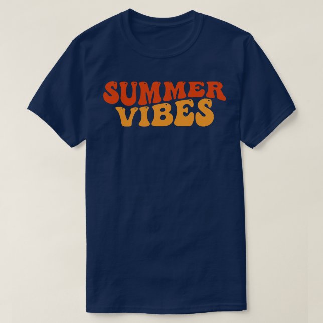 Sommar Vibes Roligt Sand Sand Surfa Quote 1 T Shirt (Design framsida)