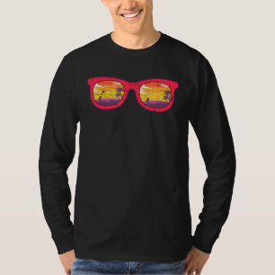 Sommar Vibes Surfing Beach Handflatan Träd Tropica T Shirt