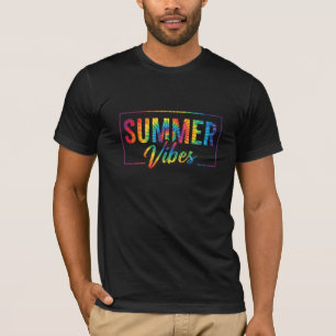 SOMMAR Vibes Tie-Dye T-Shirt – Färgglad Regnbåge