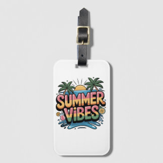 Sommar Vibes Tropical Beach Bagagebricka