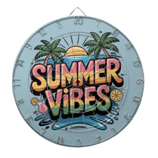 Sommar Vibes Tropical Beach Darttavla