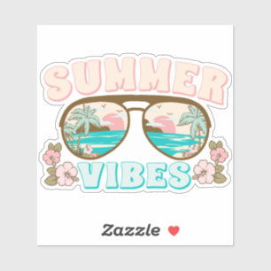 Sommar Vibes Tropical Beach Klistermärken