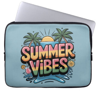 Sommar Vibes Tropical Beach Laptop Fodral