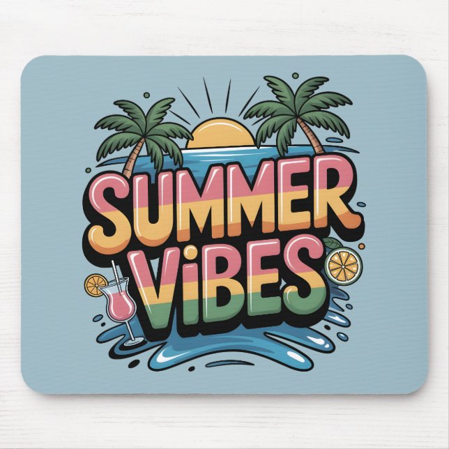 Sommar Vibes Tropical Beach Musmatta (Framsidan)