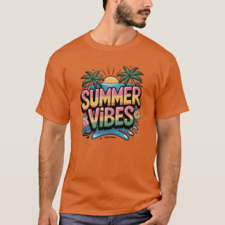 Sommar Vibes Tropical Beach T Shirt