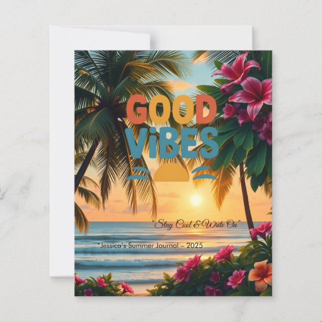 Sommar Vibes Tropical Notebook (Framsida)