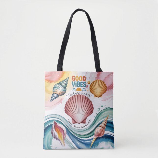 Sommar Vibes Tropical Notebook Tygkasse (Framsida)