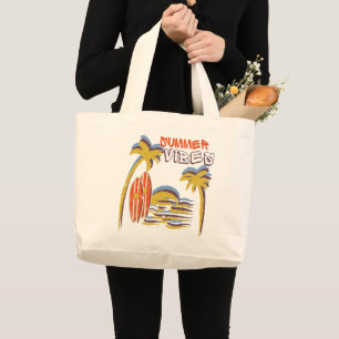 Sommar Vibes Vacation Vintage Jumbo Tygkasse