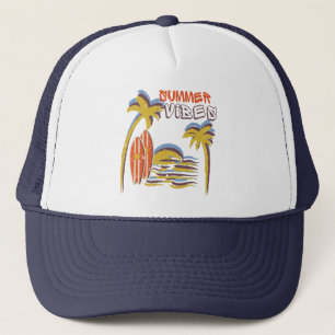 Sommar Vibes Vacation Vintage Keps
