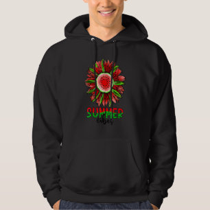 Sommar Vibes Vattenmelon Sunflower Hoodie