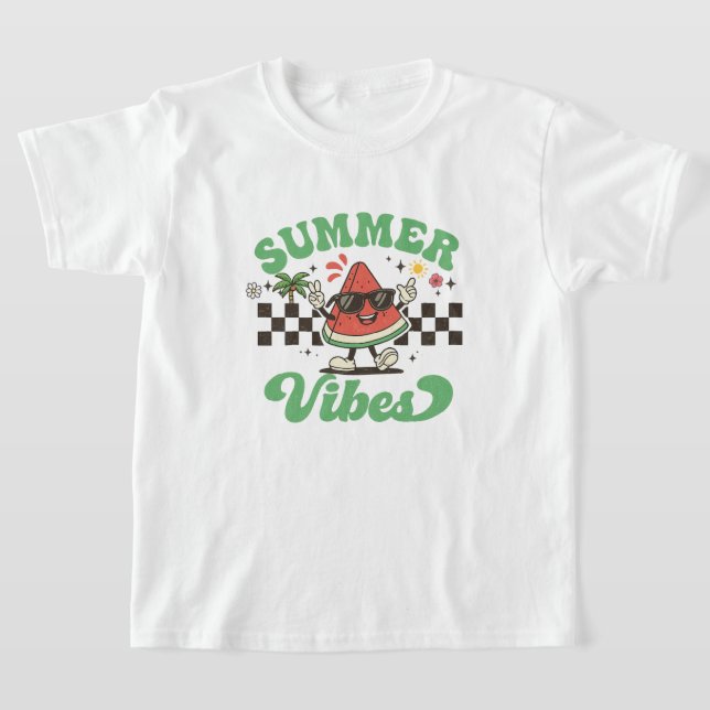 Sommar Vibes Vattenmelon T-Shirt (Laydown)