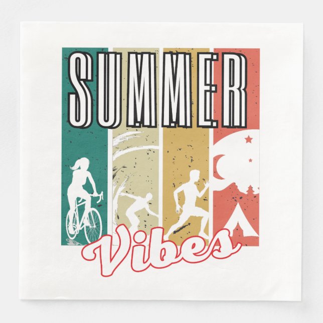 Sommar Vibes.w Pappersservett (Framsida)