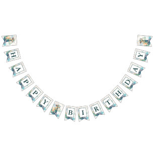 Sommar Vibes Watercolor Goat - födelsedagen Vimplar