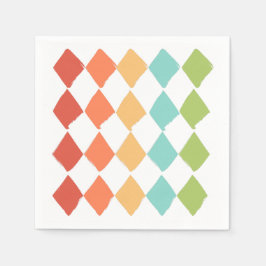 Sommar-vibrant färg pappersservett