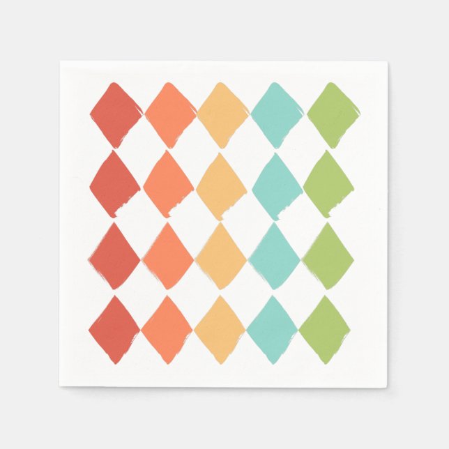 Sommar-vibrant färg pappersservett (Framsidan)