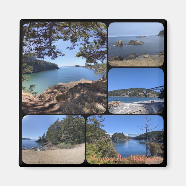 Sommar vid bedrägeri Pass Collage Magnet (Framsidan)
