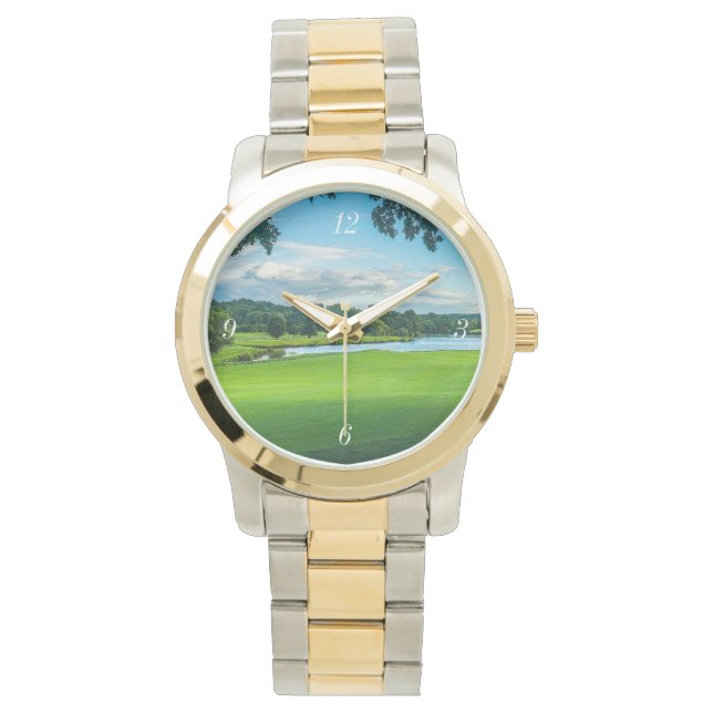 Sommar vid Golfkursen Armbandsur (Framsida)