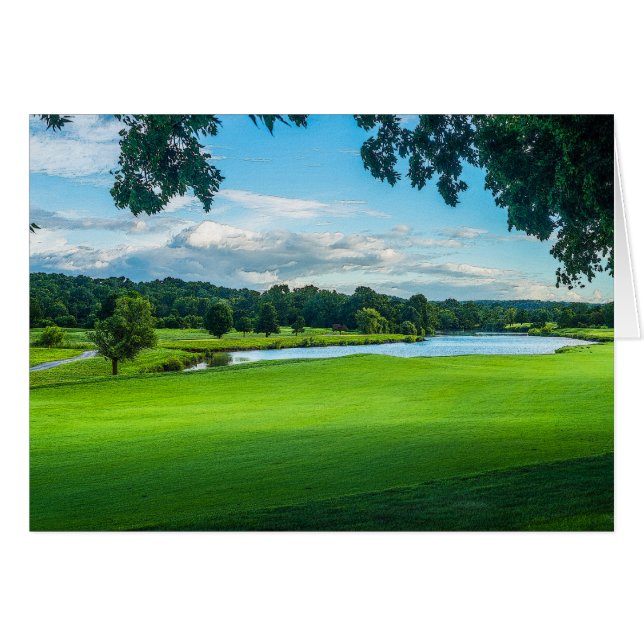 Sommar vid Golfkursen OBS Kort (Framsidan Horizontal)
