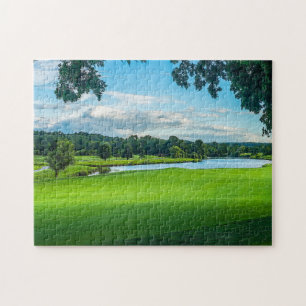 Sommar vid Golfkursen Pussel