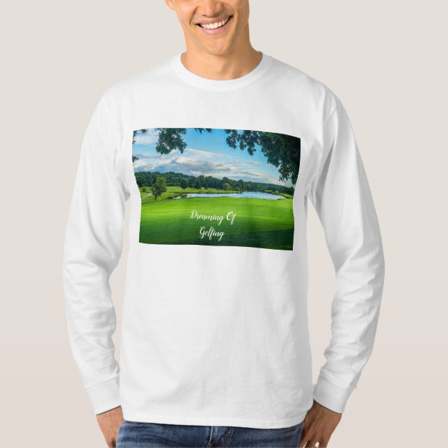 Sommar vid Golfkursen T Shirt (Framsida)