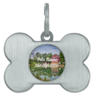Sommar vid Krig Eagle Mill Trådlösa Charger Pet Ta ID-bricka Husdjur