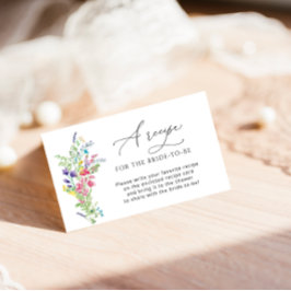 Sommar vildblomma vänligen bifoga ett recept tilläggskort