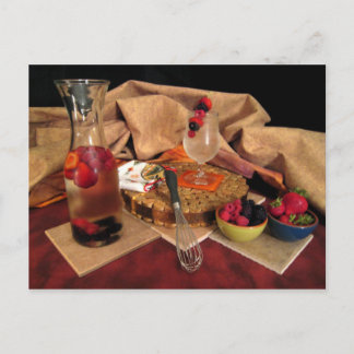 Sommar Vin Kopp Vykort