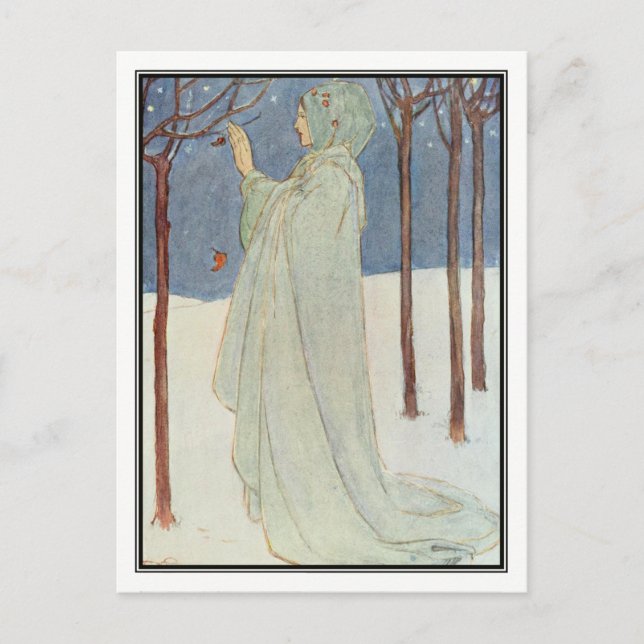 Sommar (vinter) vid Florence Harrison Vykort (Framsida)