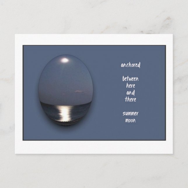 Sommar-vykort för Måne Vykort (Framsida)