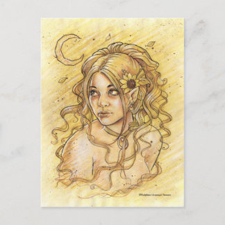 Sommar-vykort för Måne Vykort