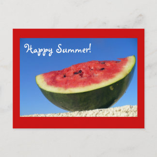 Sommar-vykort för vattenmelon vykort