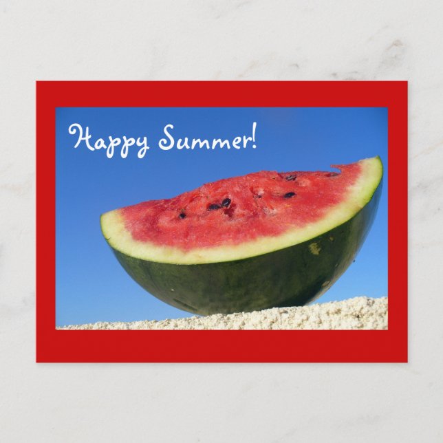 Sommar-vykort för vattenmelon vykort (Framsida)
