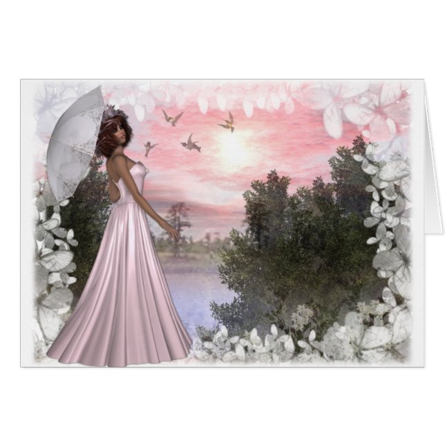 Sommar Walk Design Series Hälsningskort (Framsidan Horizontal)