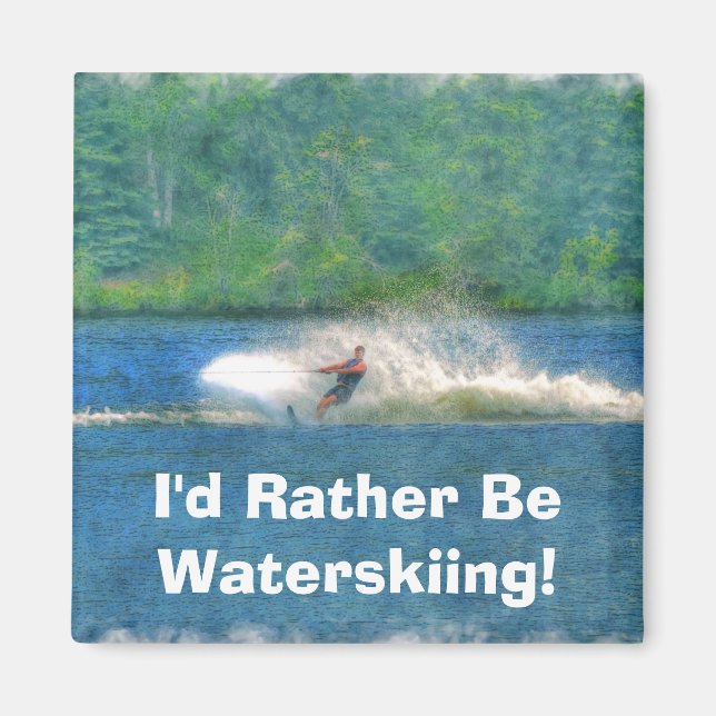 Sommar Waterskiier och Sjö Magnet (Framsidan)