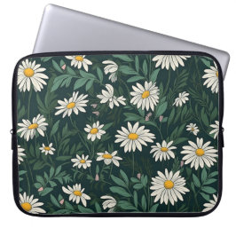 Sommar White Digial Daisy Laptop Fodral