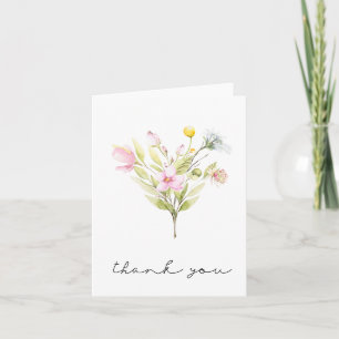 Sommar Wildblomma Bouquet tackkort