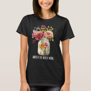 Sommar Wildblomma Burk Kindness är det underbarare T Shirt