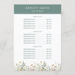 Sommar Wildblomma Fält Pris Meny