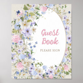 Sommar WildblommGarden Wanderosa Guest Bok Poster