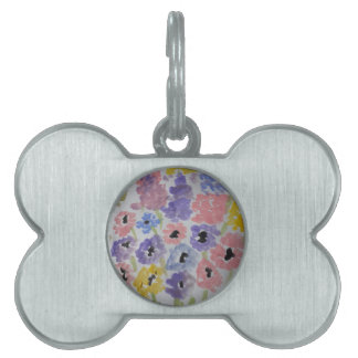 Sommar Wildblommor Pet Tag ID-bricka Husdjur