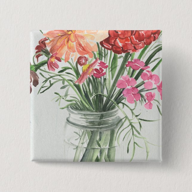 Sommar Wildblommor - Pinks &  Knapp (Framsida)